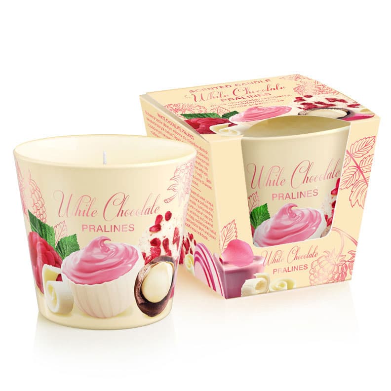 Ароматна свещ в чаша White Chocolate Pralines 115г