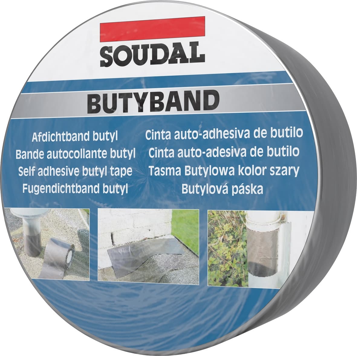 Бутилова уплътнителна лента Soudal Butyband 30см x 10м