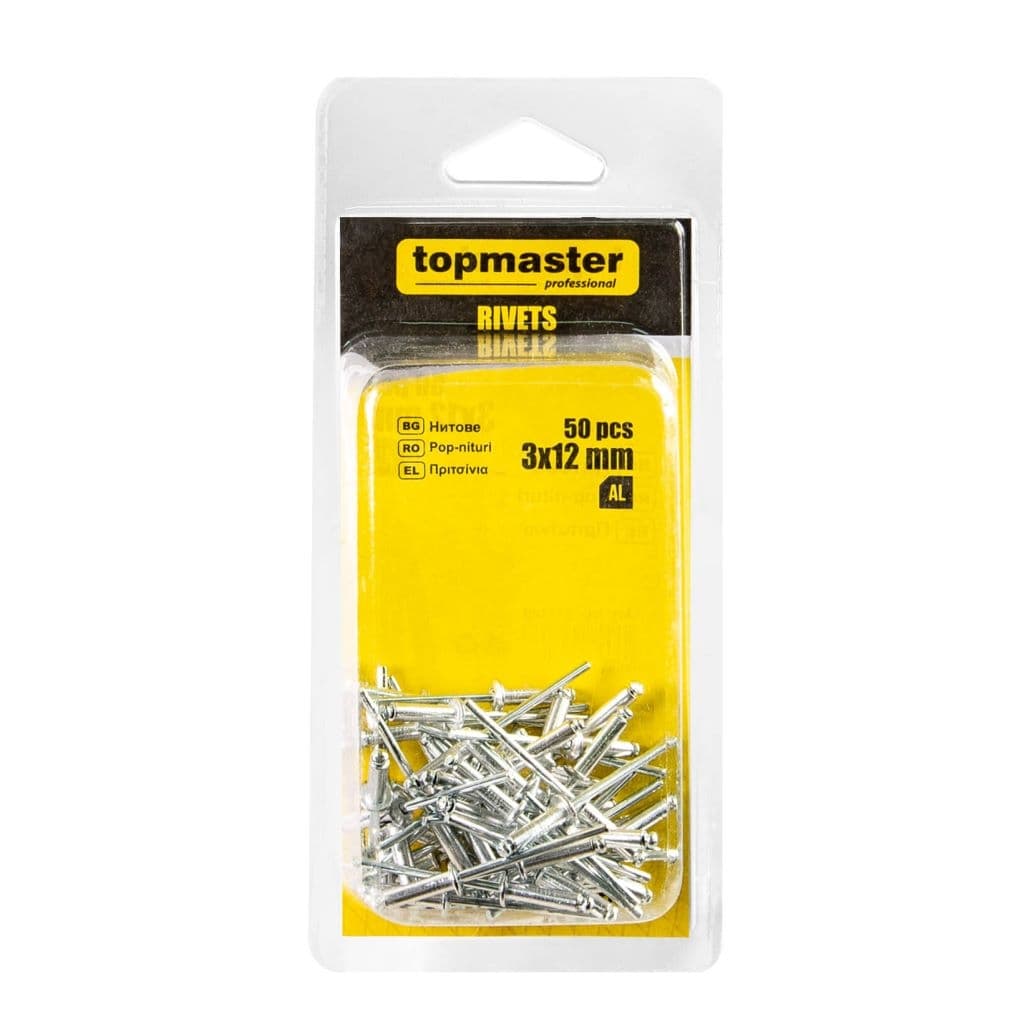 Нитове Top master 3x12мм / 50 броя