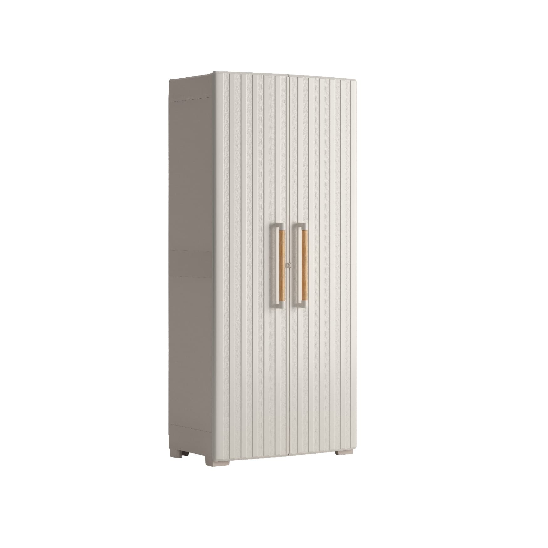 PVC шкаф Keter Groove бежов 80x45x180см /  до 30кг на рафт