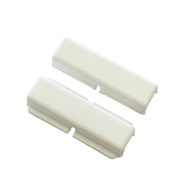Свръзка за PVC шина с бленда бял