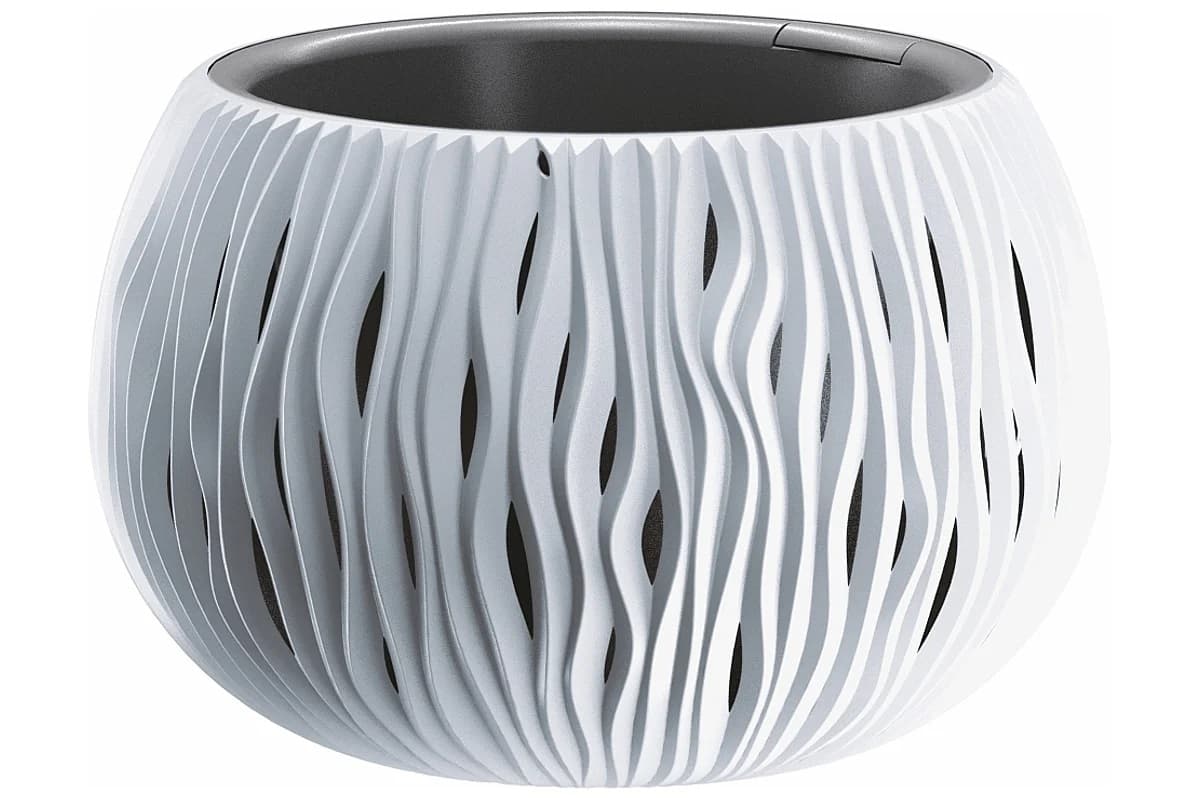 Саксия Sandy Bowl S449 29х29х19.5см бяла