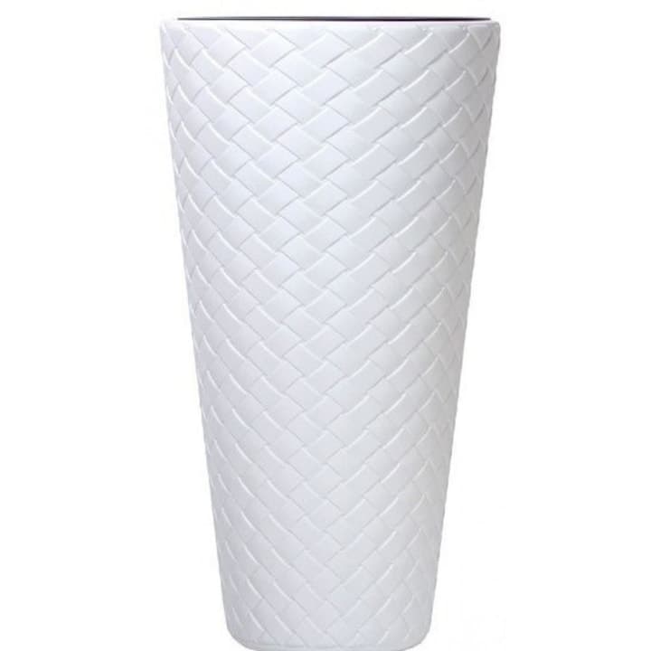 Саксия Matuba Slim S449 / 40х40х78см бяла