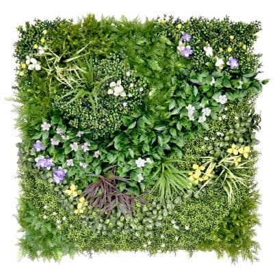 Пано изкуствена зелена декорация My Garden Blossom Carnival CCGF045 / 100х100см