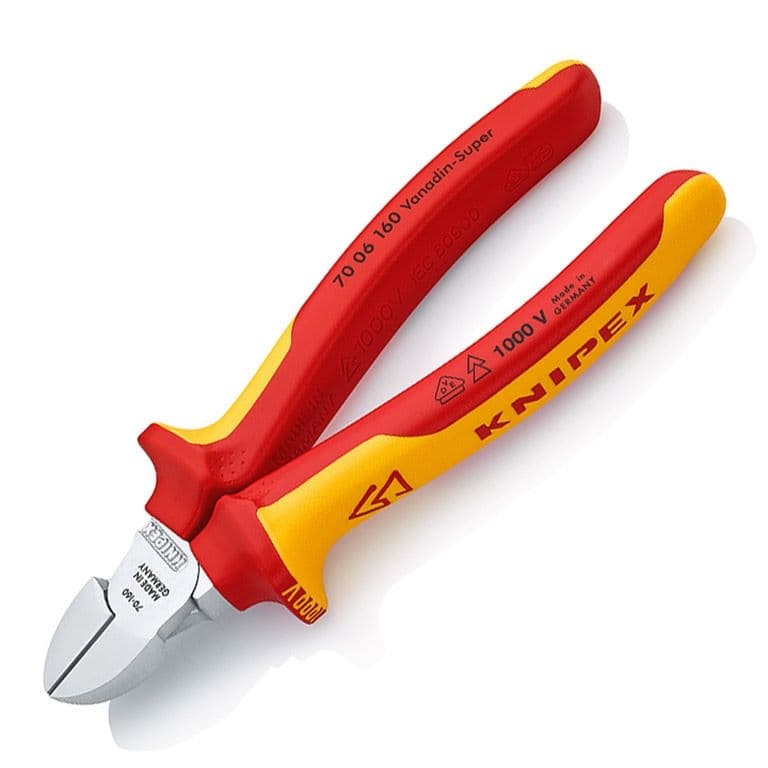 Клещи Knipex резачки странични с изолация 70 06 160 SB 160 мм