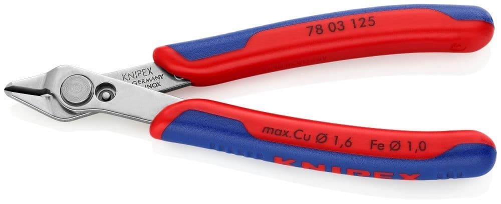 Клещи Knipex 78 03 125 SB резачки с многокомпактни обложки 125мм