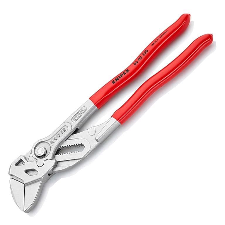 Клещи гаечен ключ Knipex 86 03 250 SB с бутон и шарнирен реглаж 250 мм