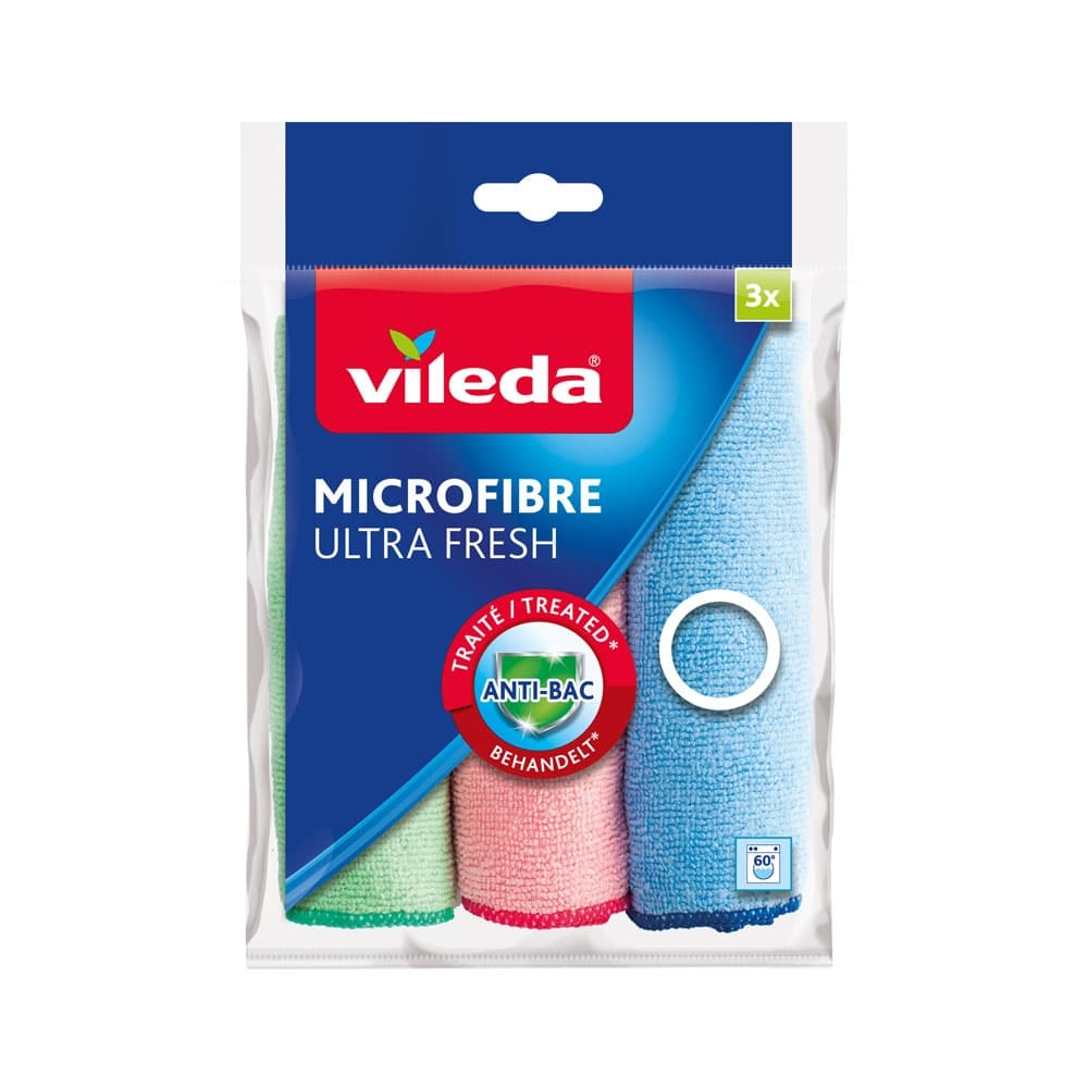 Микрофибърна кърпа Vileda Ultra Fresh 3 броя