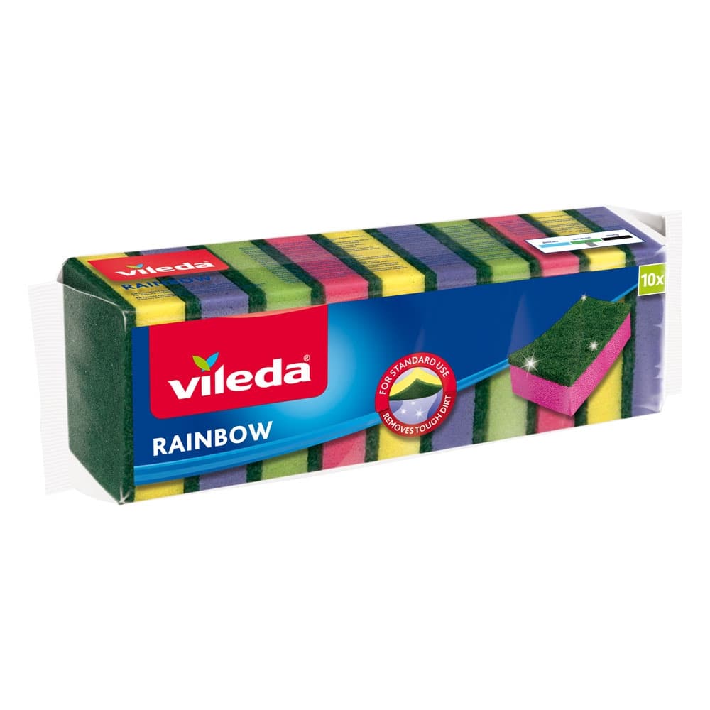 Кухененски гъби Vileda Rainbow 10 броя