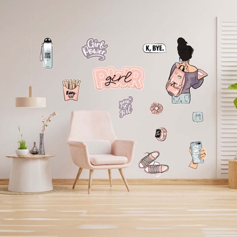 Стикер за стена DS0017 girl power 50x70 см