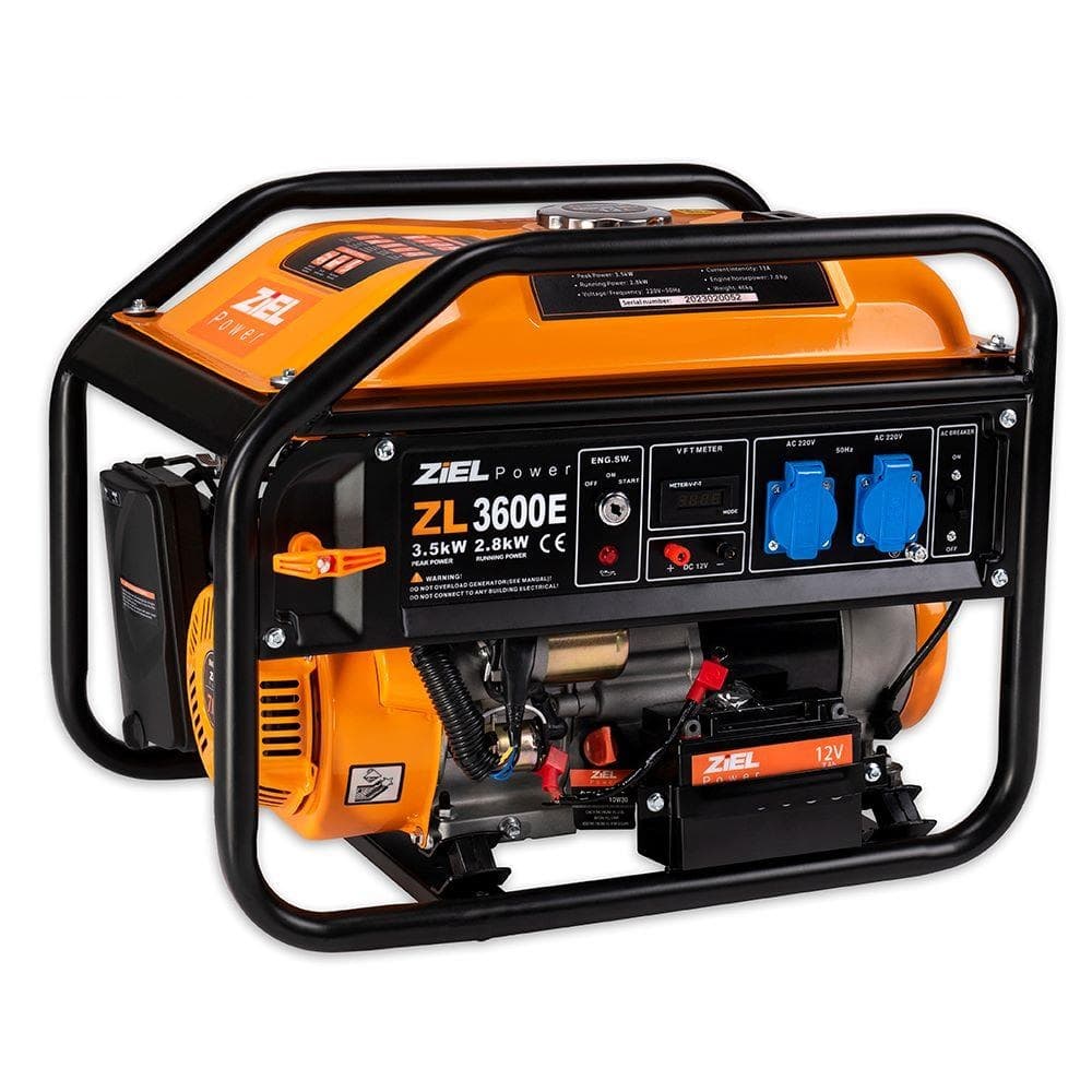 Бензинов генератор Ziel ZL3600E 2,8kW / 3,5kW