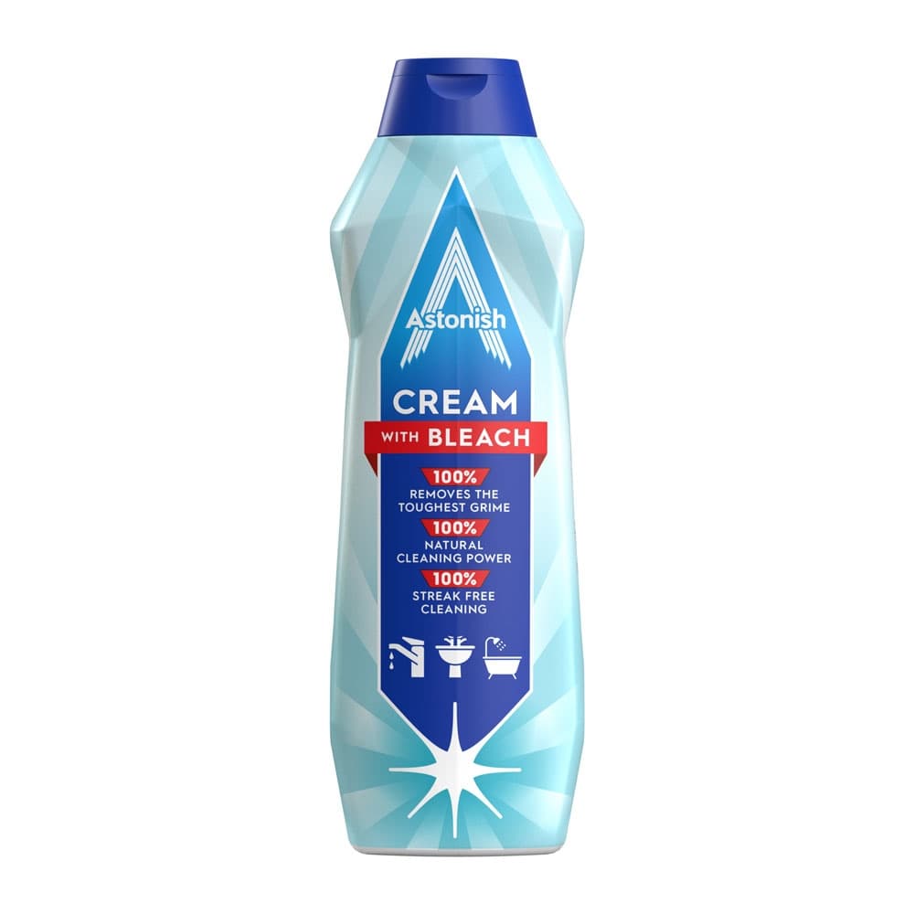 Почистващ крем с белина Astonish Cream Cleaner 500мл