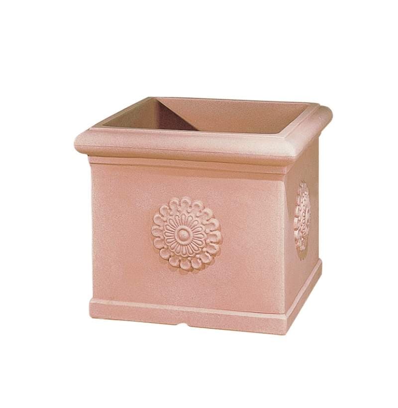 Кашпа Vaso Quadro Festonato 46х46х40см керемида