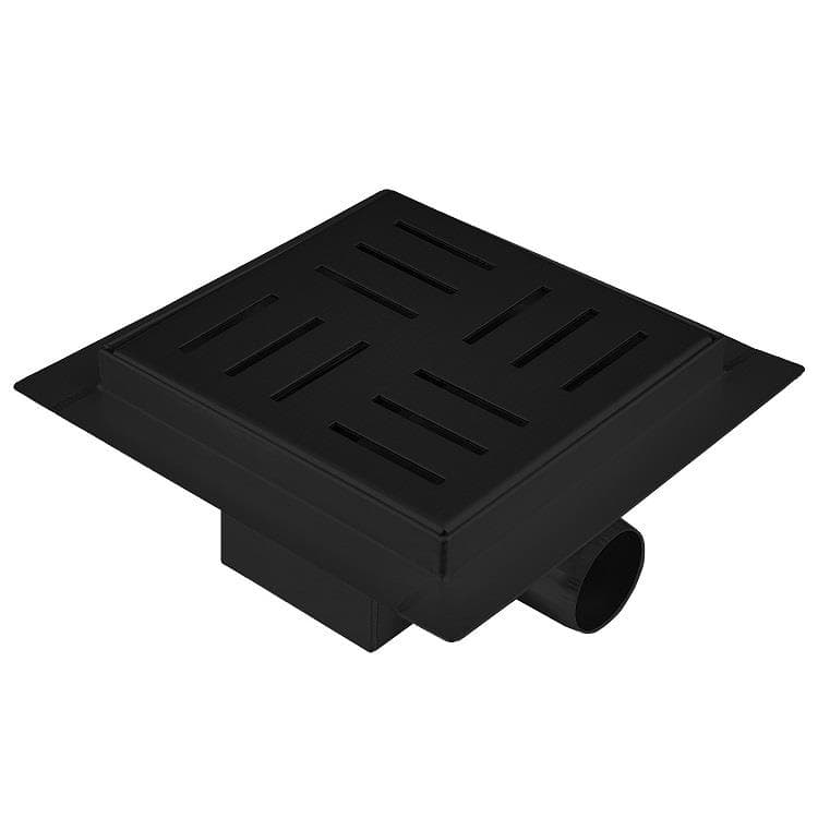 Точков неръждаем сифон Cascada 150x150 мм ø40/50 черен