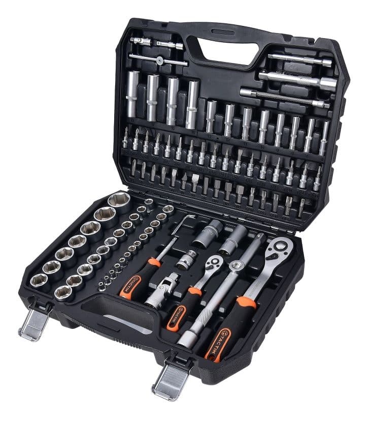 Комплект гедоре Tactix 1/4"-1/2" / 10-32мм / 94 части