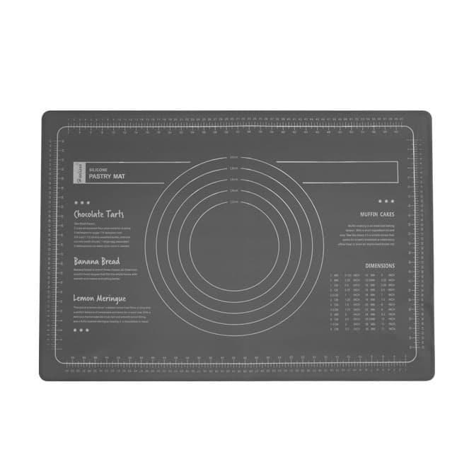 Силиконова подложка за месене и точене Anthracite 65x45см антрацит