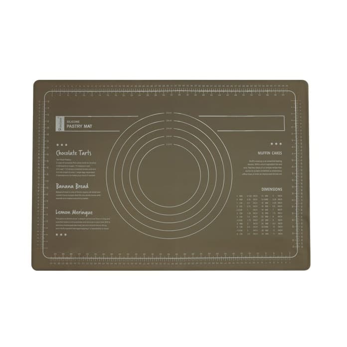 Силиконова подложка за месене и точене Anthracite 65x45см тера