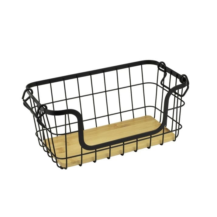Метална касетка Horecano Home WK830304 / 30,9x16xh14,5см черен мат