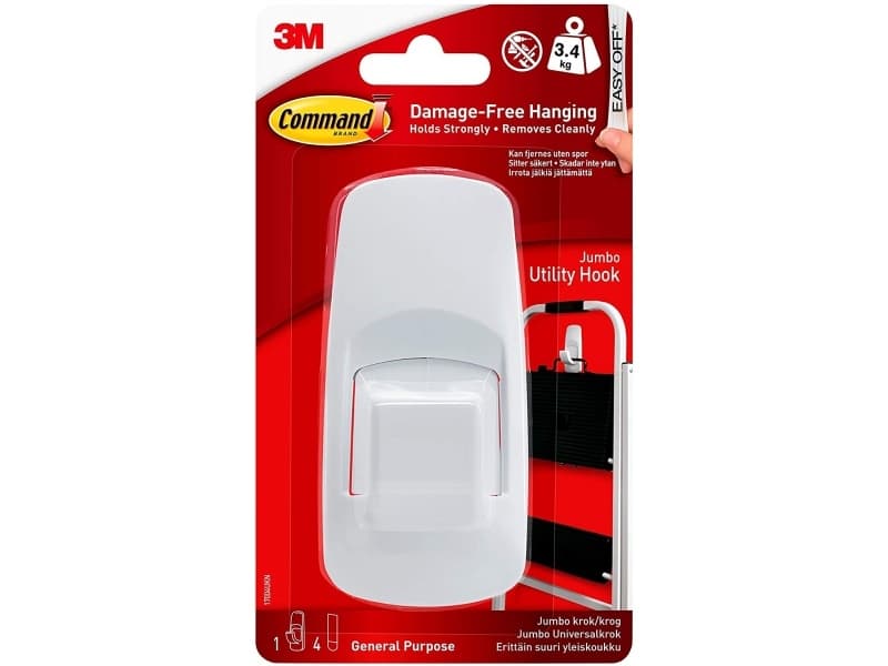 Закачалка 3M Command 17004 голяма бяла