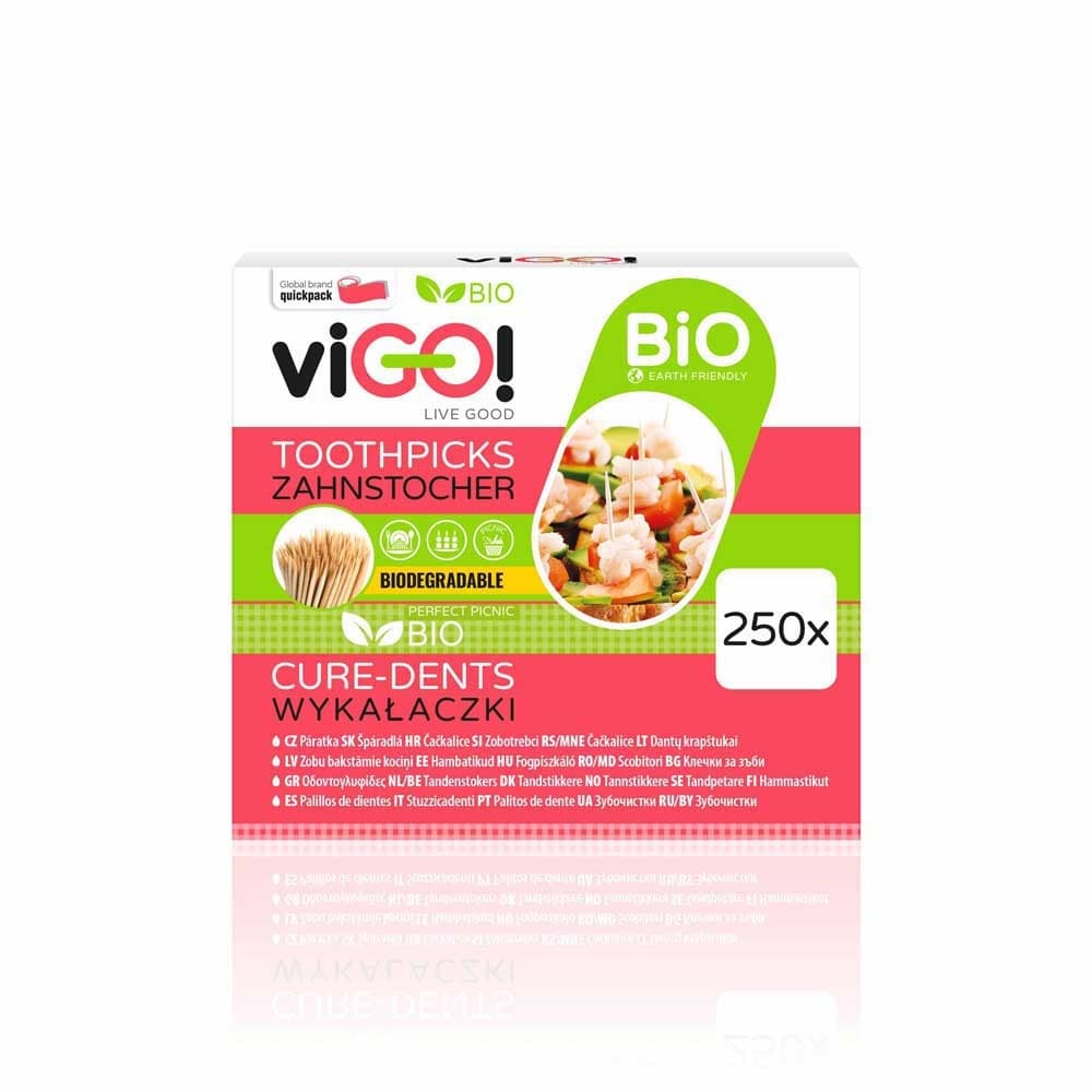 Клечки за зъби BIO 6,5см 250 броя
