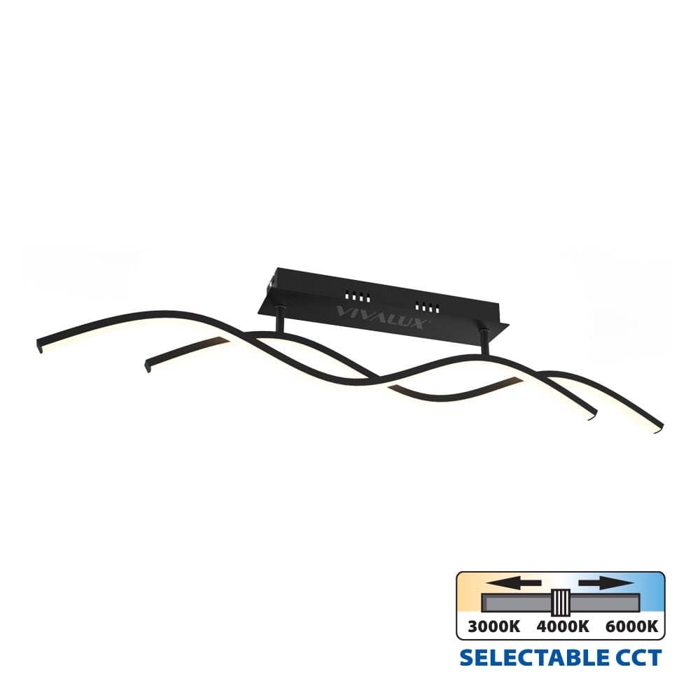 Осветително тяло Vivalux Solut LED BK CCT 27W 3000K-4000K-6000K