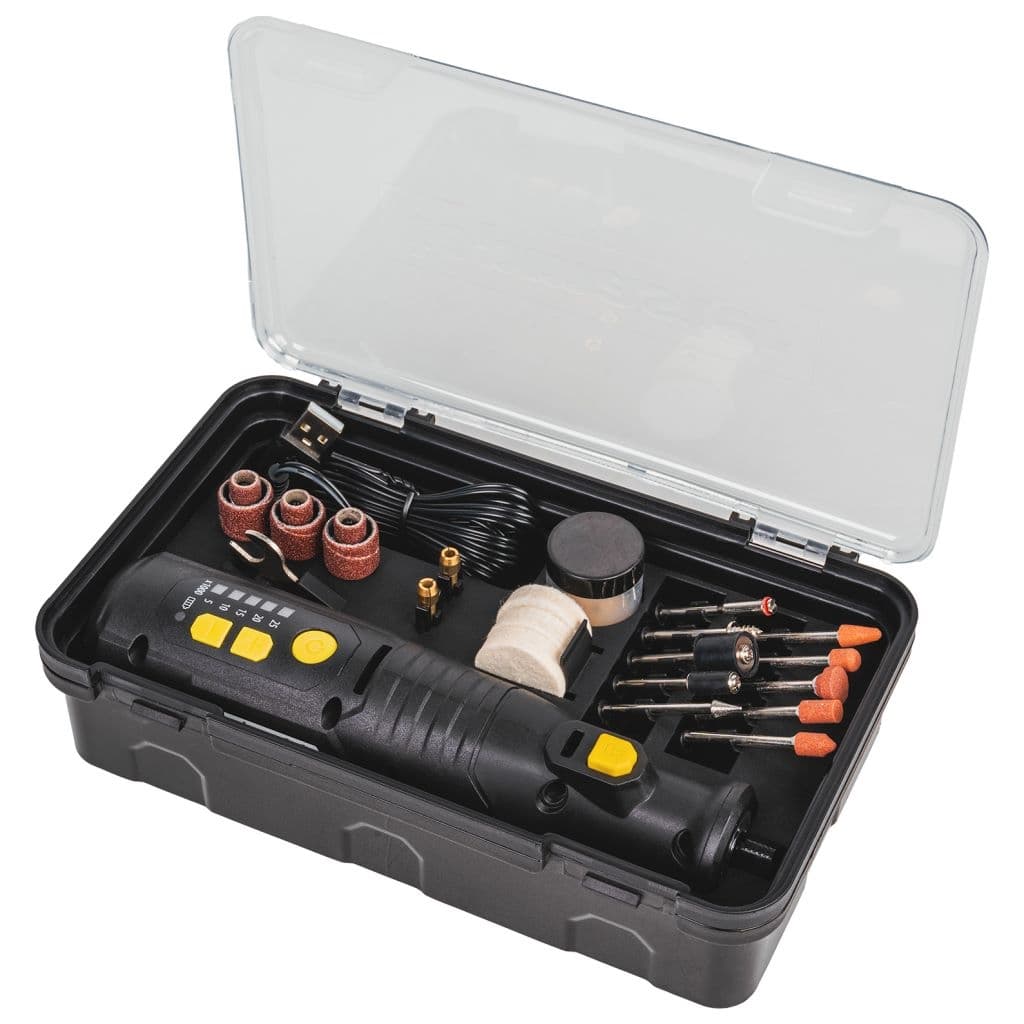 Акумулаторна шлифовалка TMP Compact 8V + USB кабел и аксесоари 