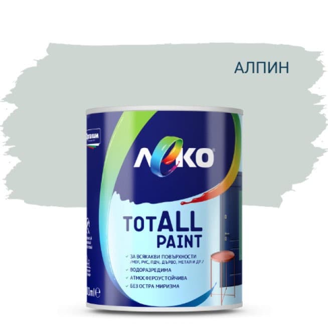 Водоразредима боя Леко TotALL Paint алпин 600мл