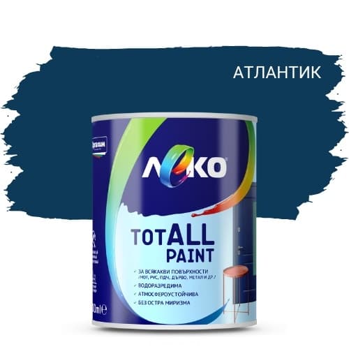Водоразредима боя Леко TotALL Paint атлантик 600мл