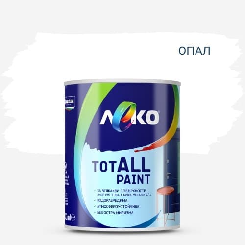 Водоразредима боя Леко TotALL Paint опал 600мл
