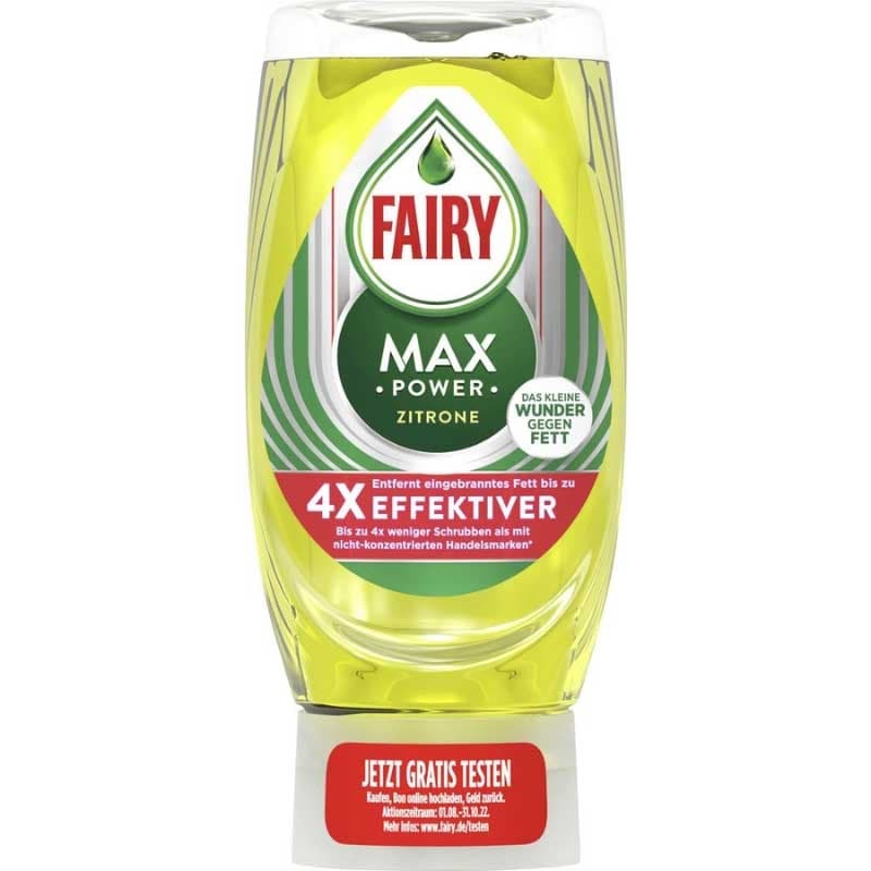 Препарат за съдове Fairy Max Power Лимон 370мл