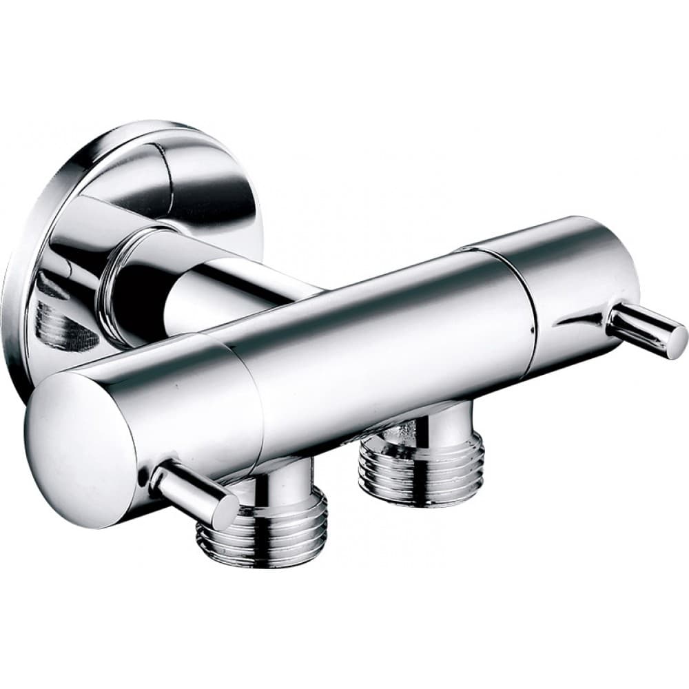 Двупътен Т-кран 1051 / 1/2х1/2x1/2'' хром
