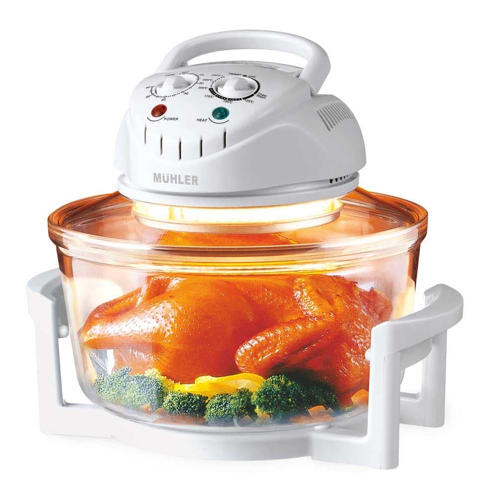 Компактна халогенна фурна и Air Fryer 2в1 Muhler MFC-1200 / 1400W 12л