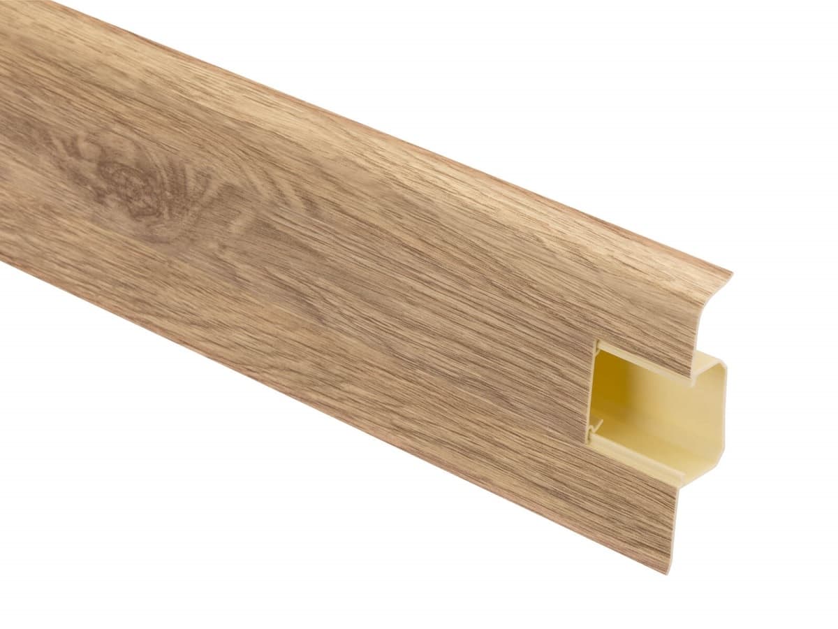 PVC перваз с кабелен канал Salag SG75/J4 Горски дъб 2.2м