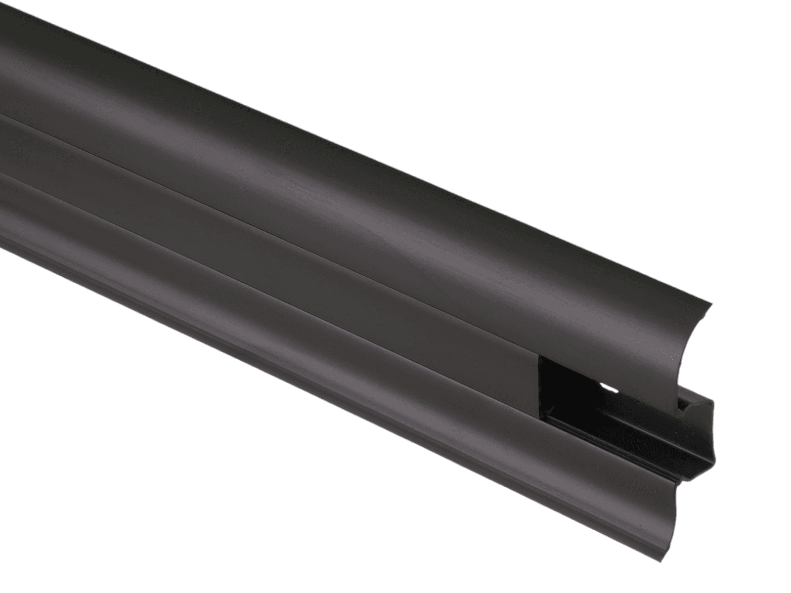 PVC перваз с кабелен канал Salag SG56/15 черен гладък 2.5м