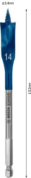 Плоско фрезово свредло за дърво Bosch Expert Self Cut Speed ø14х152мм
