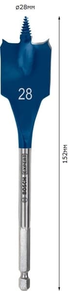 Плоско фрезово свредло за дърво Bosch Expert Self Cut Speed ø28х152мм