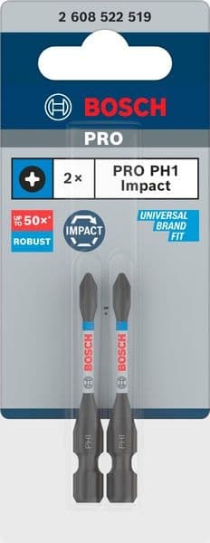 Бит Bosch  Pro Phillips Impact PH1 55 мм 2 броя