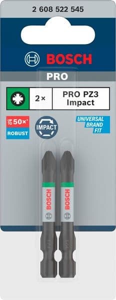 Битове Bosch Pro Phillips Impact PZ3 55 мм 2 броя