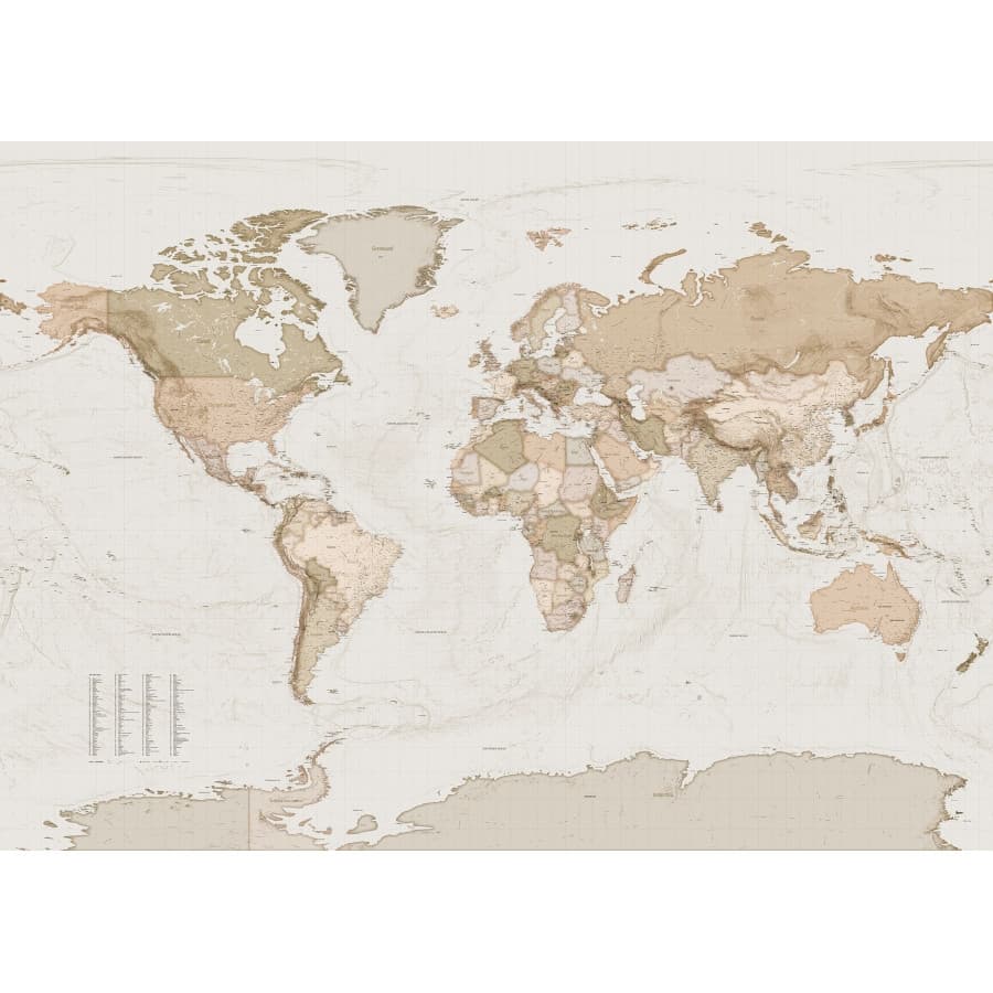 Фототапет Earth Map 350х250см