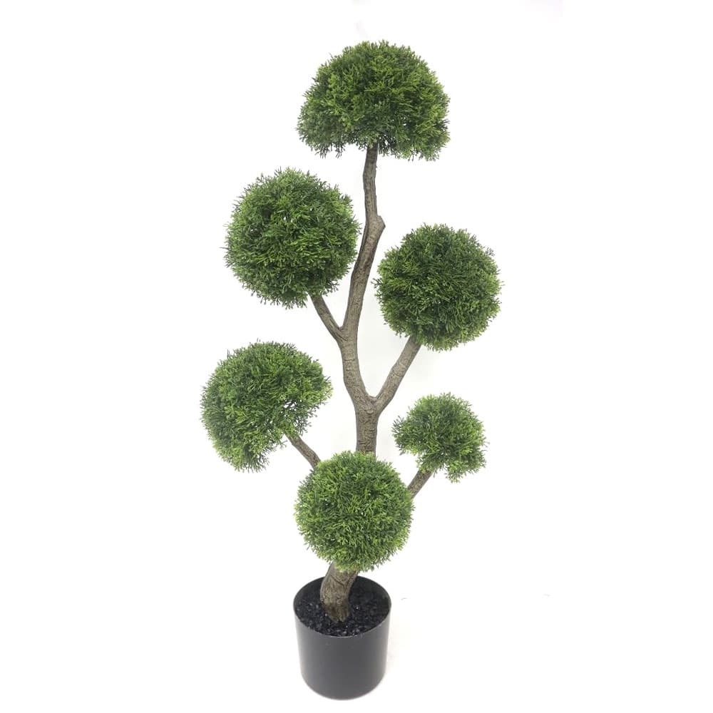 Изкуствено дърво в пластмасова саксия My Garden Topiary Sea Grass зелено
