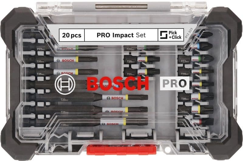 Комплект битове Bosch Pro Impact 20 части
