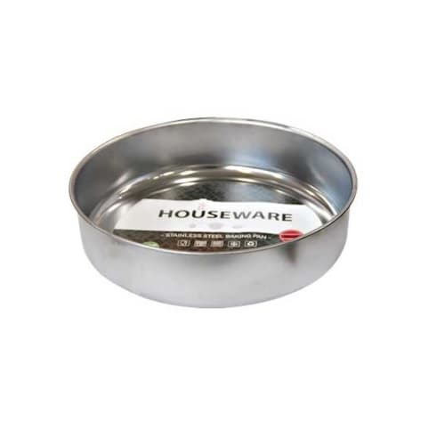 Дълбока кръгла тава Houseware (31348) Ø28xh7см хром 