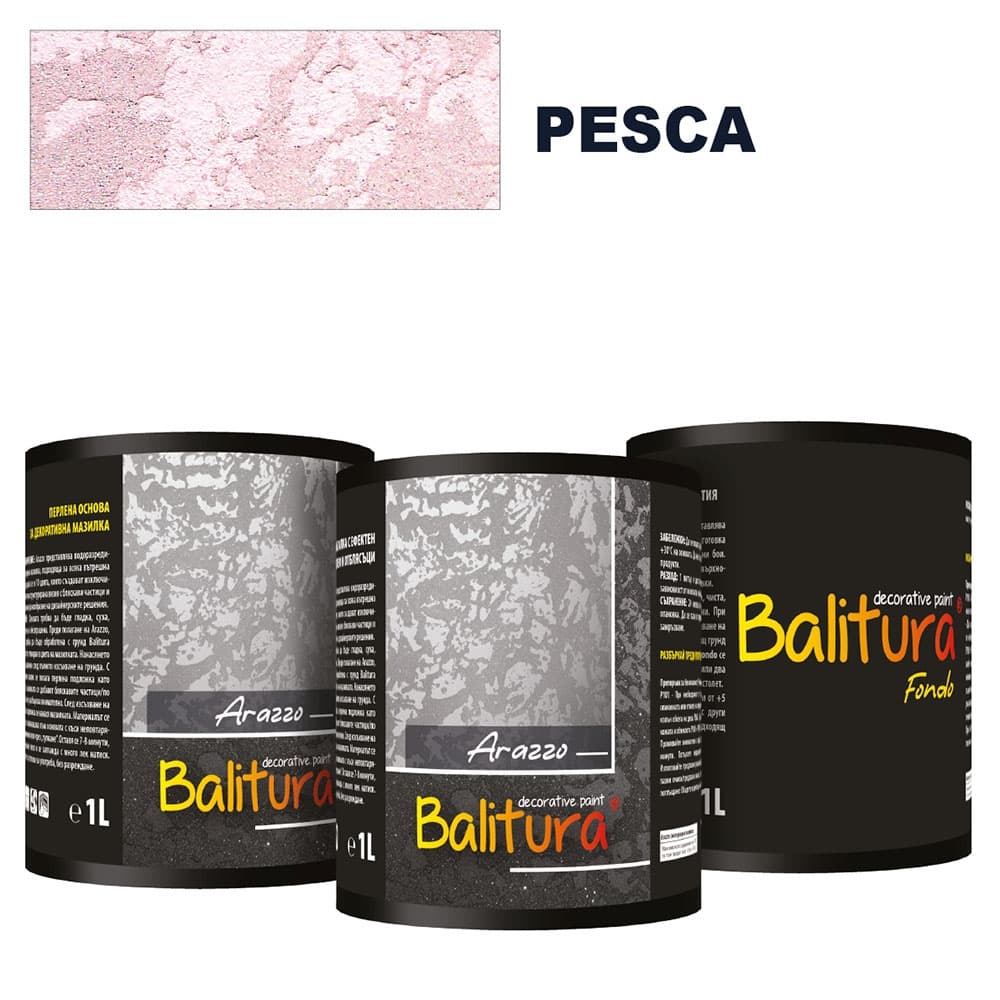 Mатова мазилка с релеф и отблясъци Balitura Arazzo Matto Peska + грунд 4кг