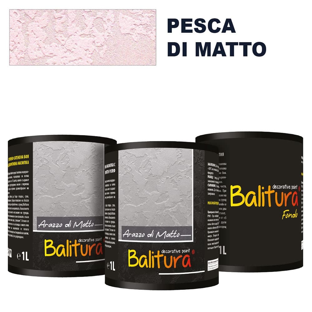 Mатова мазилка с релеф Balitura Arazzo Matto Peska + грунд 4кг