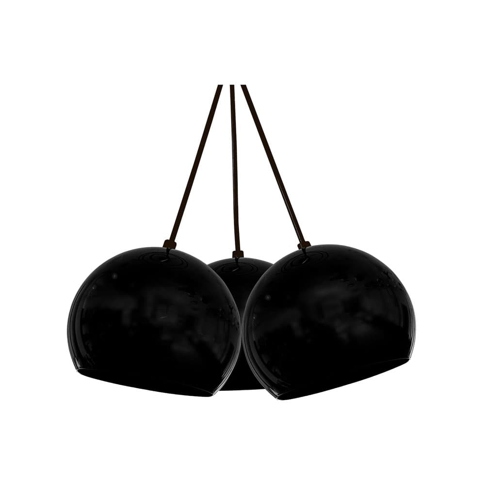 Осветително тяло Ziel Lighting Sphere 3 черно GU10 / 3x25W