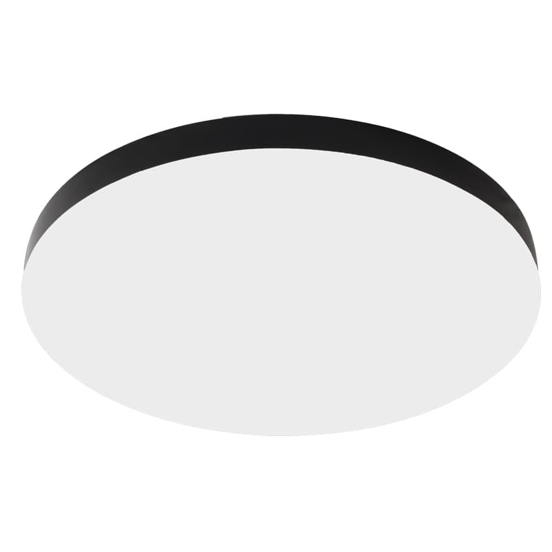 LED плафониера Ziel Lighting Makaron black 24W / 3000K-4000K-6400K / IP44