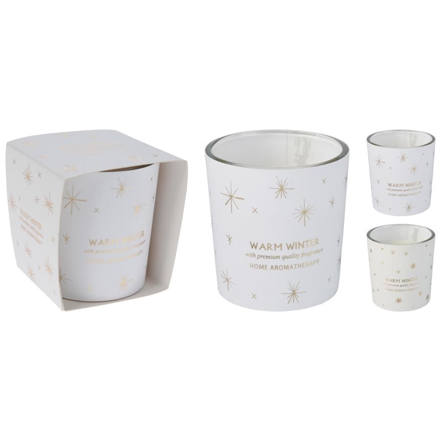 Коледна ароматна свещ в чаша Home Aromatherapy 120г