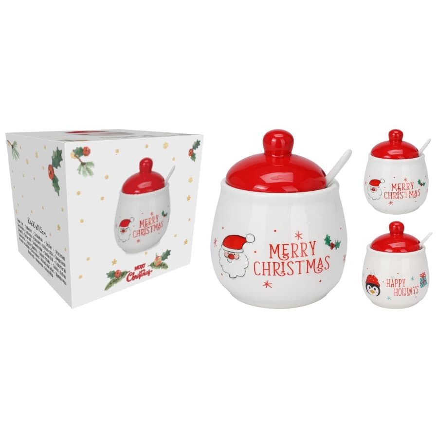 Коледна захарница Christmas 9,8х9,8х11,5см