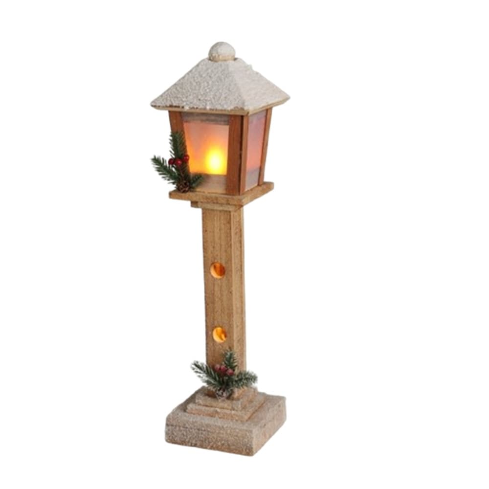 Коледна мини улична лампа с LED 12x12x52 см