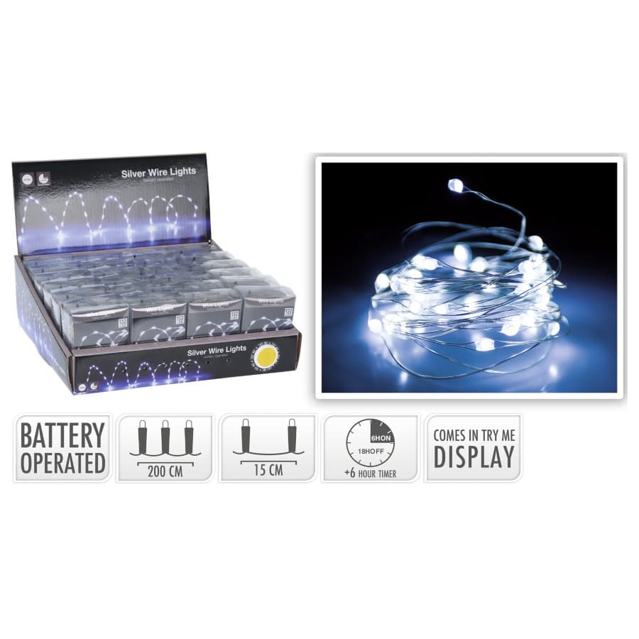 Коледни лампички Silverwire 132 LED бели светлини